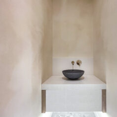 Limewash Powder Room